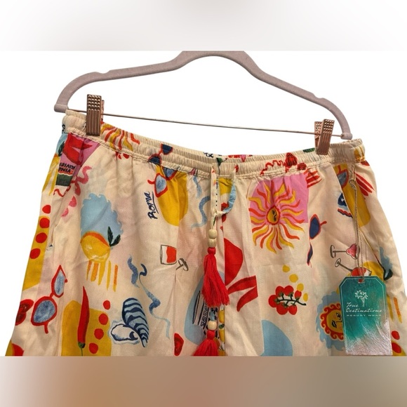 Colorful High Waist Women's Shorts - Picture 2 of 4